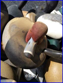 100+ Hand Carved Wood Wooden Duck Hunting Decoy Decoys Robert BODNAR Group Lot