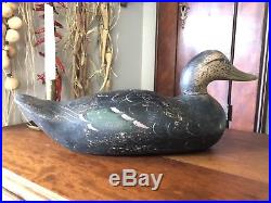 1900 ca. Mason Challanger Grade Black Duck Decoy