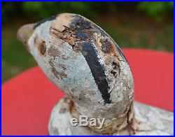 1950s Old Primitive WOOD Carved DECOY COMMON EIDER S. Aucoin Magdalen Islands Qc