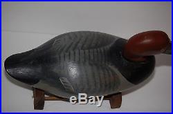 1958 R MADISON MITCHELL REDHEAD wood carved Working Duck DECOY