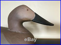 1960s R Madison Mitchell Canvasback Hen Duck Decoy Havre de Grace Md