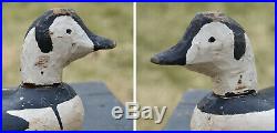 1970s OLD SQUAW DUCK Primitive WOOD Carved DECOY PAIR Magdalen Islands Qc Canada