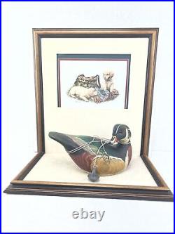 1995 DU Print Double Trouble by Cary Savage-Ingram and Lac La Croix Wood Duck