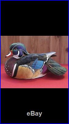 2018 Ducks Unlimited Wood Duck Decoy Of The Year By Jett Brunet (NO RESERVE)