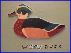 2 Jim Nelson Relief Carved Drake Wood Duck Plaque