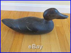 2 Rare Vintage Mason Black Duck Decoy Original Paint