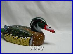3 Vintage Duck Decoy Figurines Solid Wood roughly 10-12