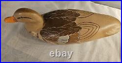 3- Vintage Solid Wood- Hand Carved Mallard Duck Decoys