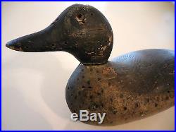 #4 Antique Working Decoy-carved Wood Raymond Printed Lead Weight