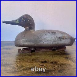 4 Vintage Duck Decoys 3 Animal Trap + 1 Very Rare Blue/Teal Feather Herter's