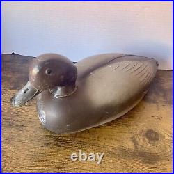 4 Vintage Duck Decoys 3 Animal Trap + 1 Very Rare Blue/Teal Feather Herter's