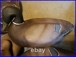 7 Vintage Hunting Inflatable Duck Rubber Decoys REX MFG. CO. + Stakes