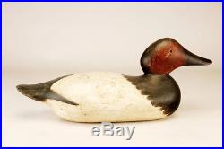 A Good Mason Glasseye Canvasback Drake Decoy in Original Paint-FREE Ship/Low Res