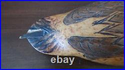 Antique 1885 Pintail Duck Decoy Signed Milred 13