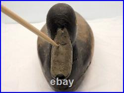 Antique 1890s Barnegat New Jersey Broadbill Duck Decoy Hollow Dugout Carved Body