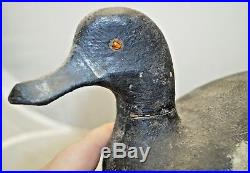 Antique 1910s 30s ORIG PAINT Bluebill Minnesota Wood Hunting Duck Decoy Lure 1