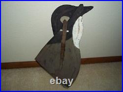 Antique BURKHARD'S folding goose silhouette decoy 100+ years old-good condition