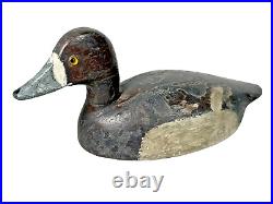 Antique Carved Wooden Duck Decoy Folk Art Cabin