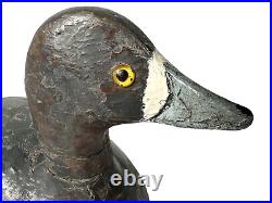 Antique Carved Wooden Duck Decoy Folk Art Cabin