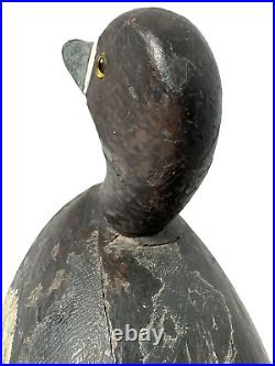 Antique Carved Wooden Duck Decoy Folk Art Cabin