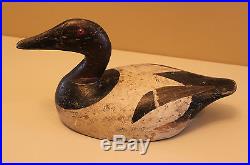 Antique Classic Wisconsin Canvasback duck decoy Old hunting folk art carved bird