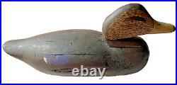 Antique Duck Decoy Blue-Winged Teal Incised S. W. On Base