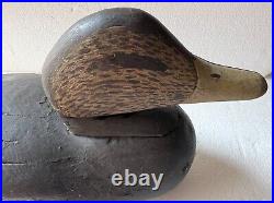 Antique Duck Decoy Blue-Winged Teal Incised S. W. On Base