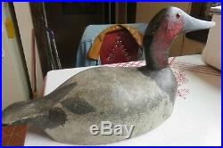 Antique Duck Decoy Realistic Decoy Co Kewaunee Wi Canvasback Drake Wisconsin