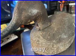 Antique Duck Decoy lot of 2 one signed RB old