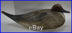 Antique Duck Decoy with Original Paint Pintail Hand Carved