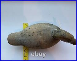 Antique Hand Carved Wooden Weighted Underside Hunting Duck Decoy