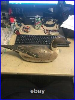 Antique Handmade Decoy by Fresh-Air Dick Janson Pintail Drake made in the 1920's