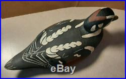 Antique Herters Harlequin Drake Duck Decoy 1930s Original Paint Wooden