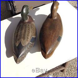 Antique Illinois River Duck Decoys by Charles Perdew
