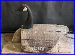 Antique Joe Lincoln Large Wood Slat Canada Goose Duck Decoy