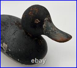 Antique Mason Bluebill Scaup Duck Decoy flat bottom, glass eye Challenge grade