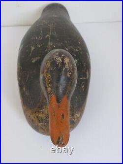 Antique Mason Duck Decoy Mallard Hen Tack Eyes Very Good Condition 1896-1924
