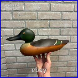 Antique Mason Painted Eye Shovler Duck Decoy Professionally Restored Repainted