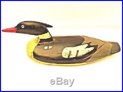 Antique (New Brunswick, Nova Scotia) Canadian Duck Decoy, Merganser Drake