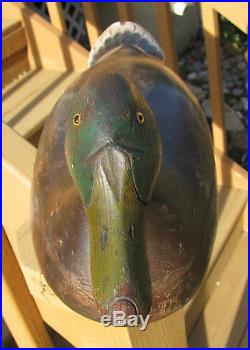 Antique Premier Grade Mason Mallard Duck Decoy Hunting Rig Midwest