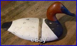 Antique Seneca Lake New York Canvasback Duck Decoy