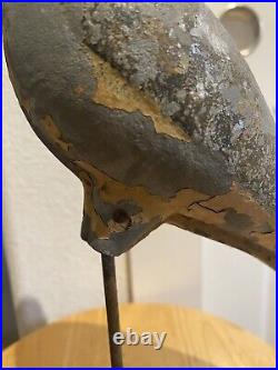 Antique Tinnie Shorebird Tin Metal Decoy