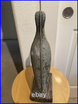 Antique Tinnie Shorebird Tin Metal Decoy