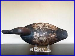 Antique Upper Bay Md Canvasback Drake Duck Decoy Iron Keel