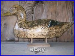 Antique-Vintage-Factory-Evans-Old-Malllard-Wooden Duck Decoy