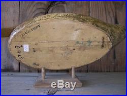 Antique-Vintage-Factory-Evans-Old-Malllard-Wooden Duck Decoy
