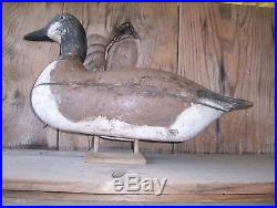 Antique-Vintage-Factory-Mason-Old Brant or Canada goose-Wooden Duck Decoy