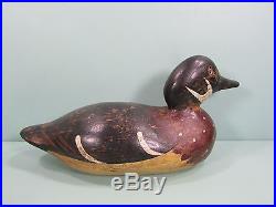 Antique/Vintage Mason Carved Wood Decoy with Glass Eyes