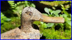 Antique Vintage Primitive Hand Carved Driftwood Wooden Duck Decoy