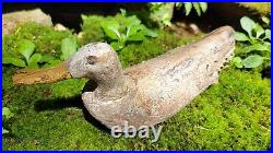 Antique Vintage Primitive Hand Carved Driftwood Wooden Duck Decoy